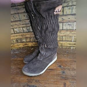 Sorel Brown Knee High Boots Size 5